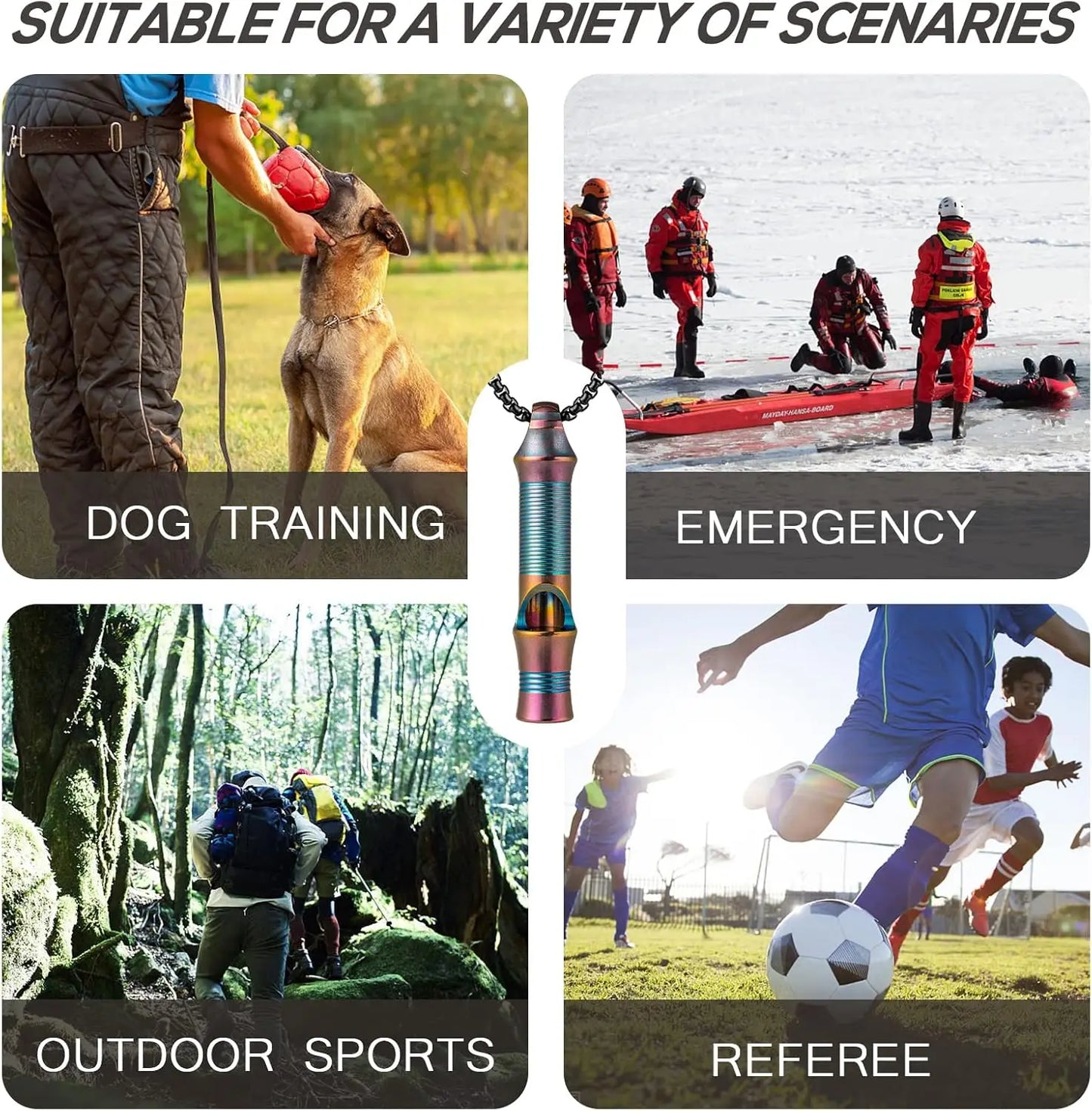 TitanSignal™ Emergency Whistle 120 dB