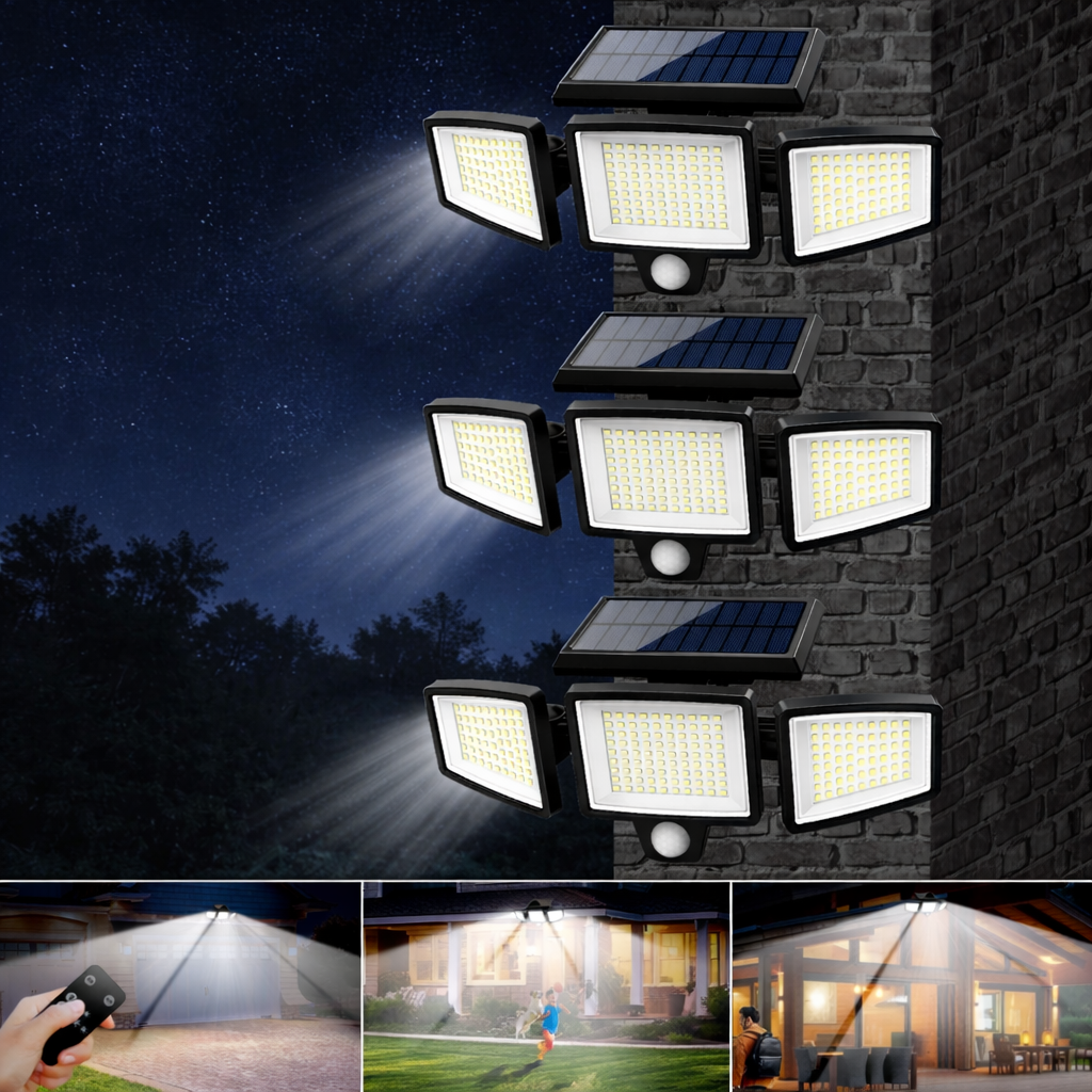 NovaLight™ 360 Tactical Security Floodlights (3-Pack)